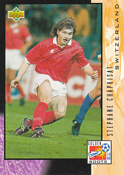 Stephane Chapuisat Switzerland Upper Deck World Cup 1994 Eng/Spa Golden Boots #323